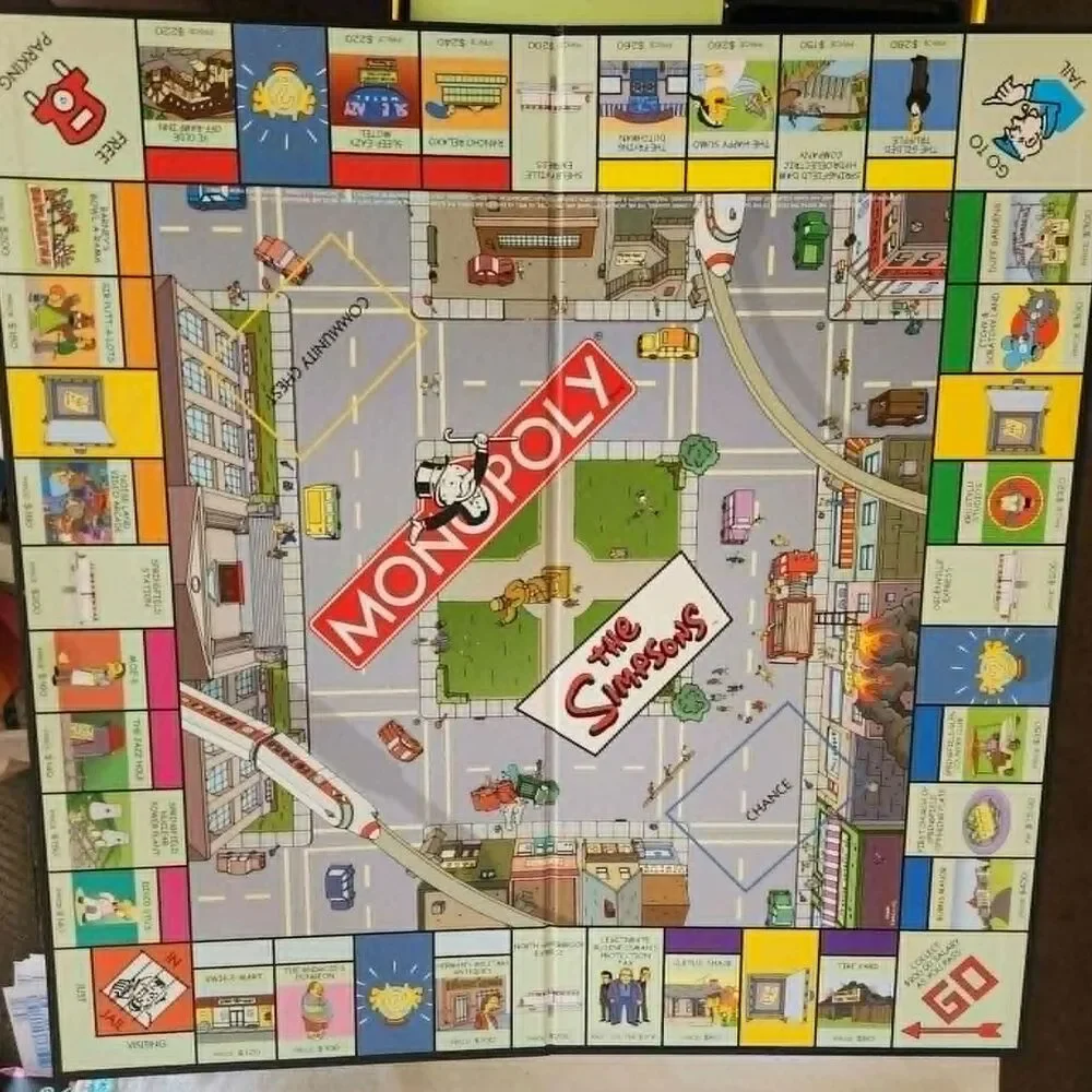 The Simpsons Monopoly Board Game USAOPOLY Vintage Collector's Edition Complete